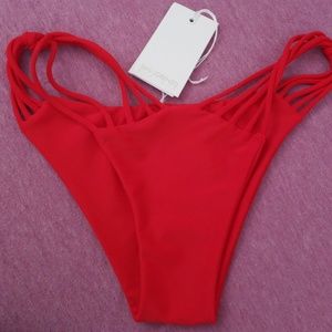 Red V-Knot San Lorenzo bottoms